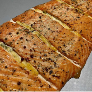 Лосось горячего копчения с сыром (под заказ)