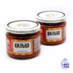 Килька обжаренная в томатном соусе За Родину 270 гр, стеклянная банка
