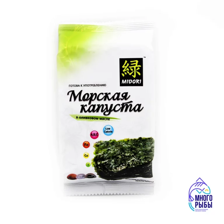 Морская капуста обжаренная в оливковом масле Midori 5 гр, чипсы нори — изображение 2