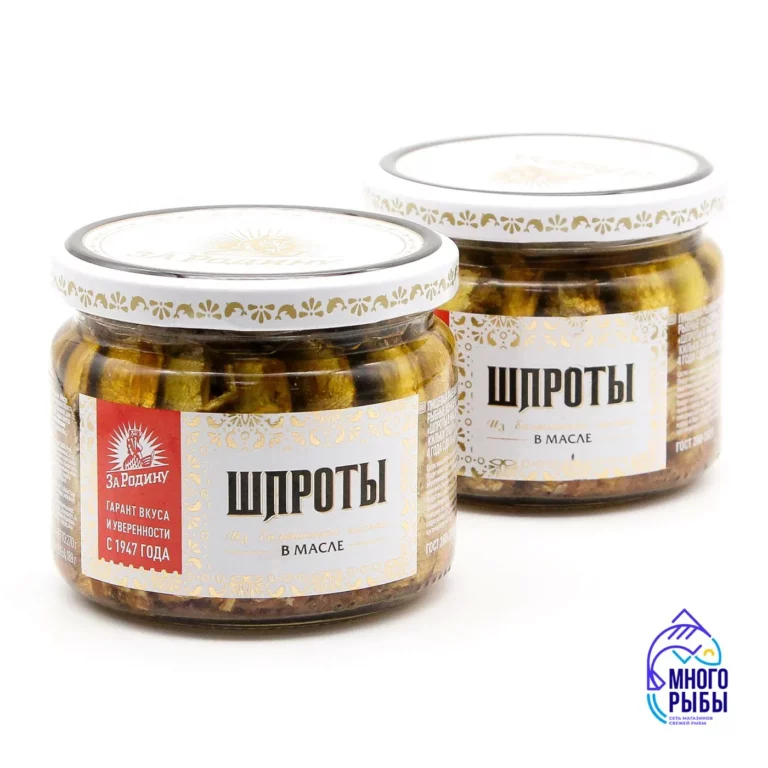 Шпроты в масле из балтийской кильки, тушки