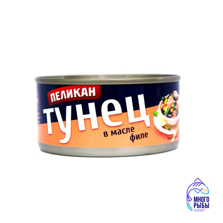Тунец филе в масле Пеликан 185 г
