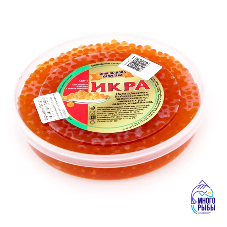 Икра кеты лососевая 250 гр пластиковая банка — изображение 3
