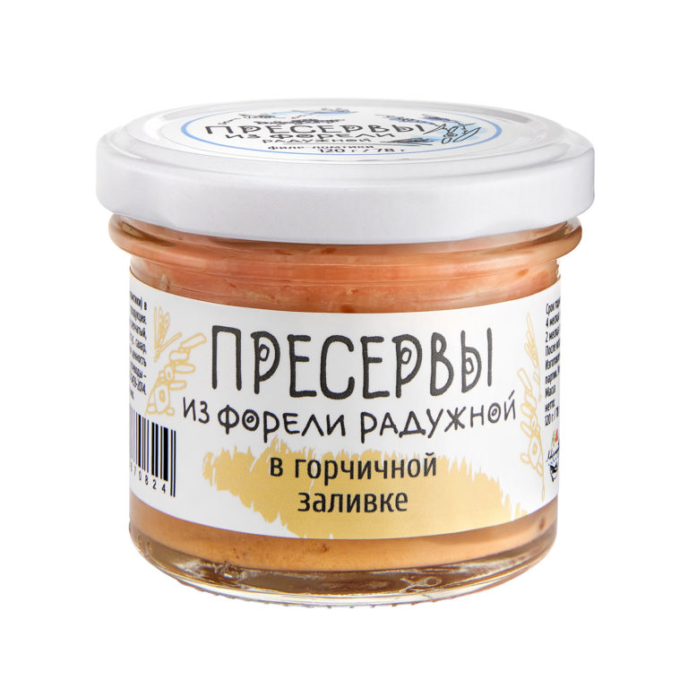 Пресервы из форели радужной в горчичной заливке Кала я марьяпоят