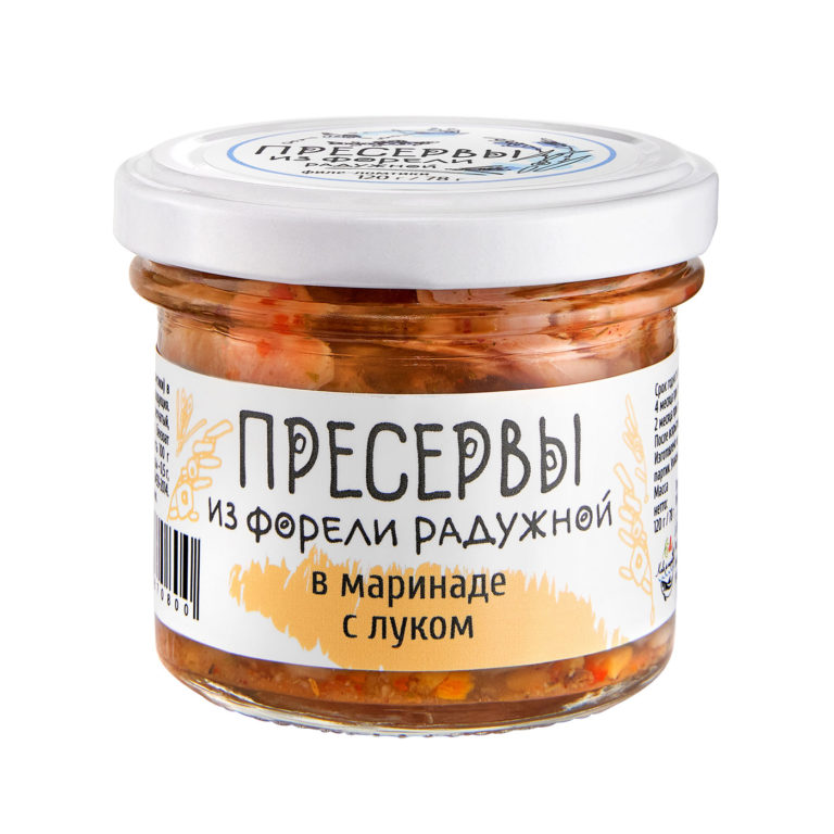 Радужная форель в маринаде с луком