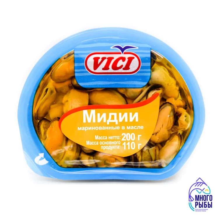 Мидии маринованные в масле Любо есть VICI 200 гр