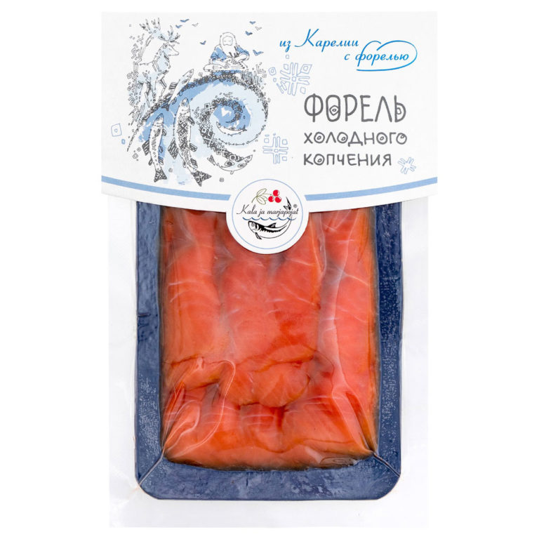 Форель филе холодного копчения нарезка Кала я марьяпоят