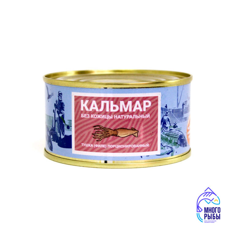 Кальмар натуральный без кожицы Камчаттралфлот