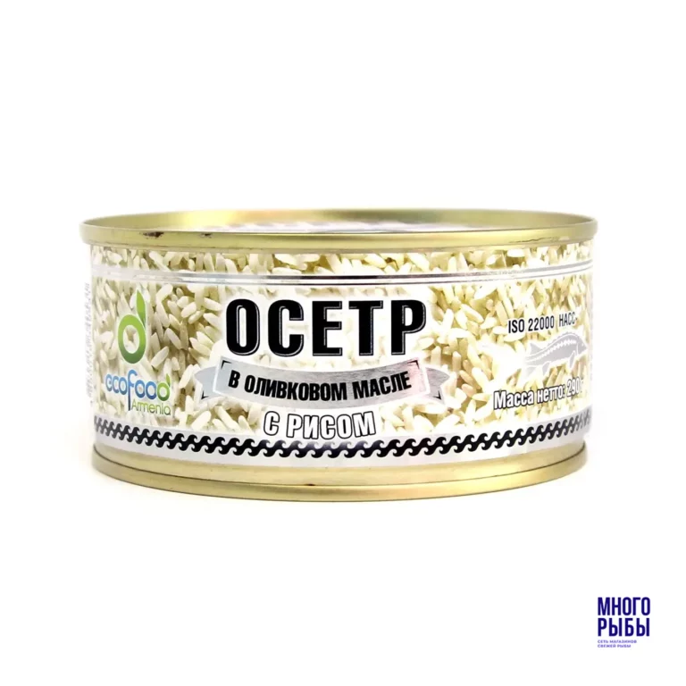Осетр с рисом в оливковом масле Ecofood 290 гр — изображение 3