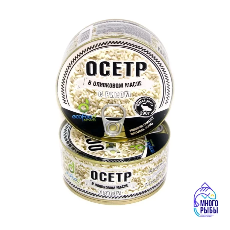 Осетр с рисом в оливковом масле Ecofood