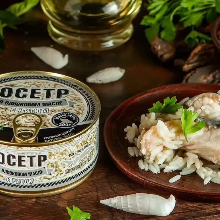 Осетр с рисом Ecofood