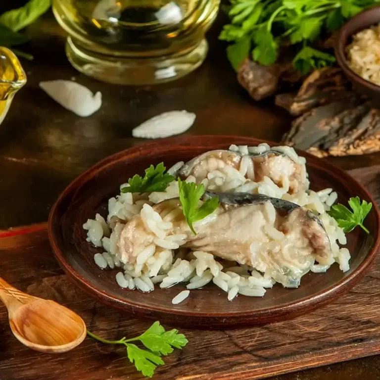 Осетр с рисом Ecofood