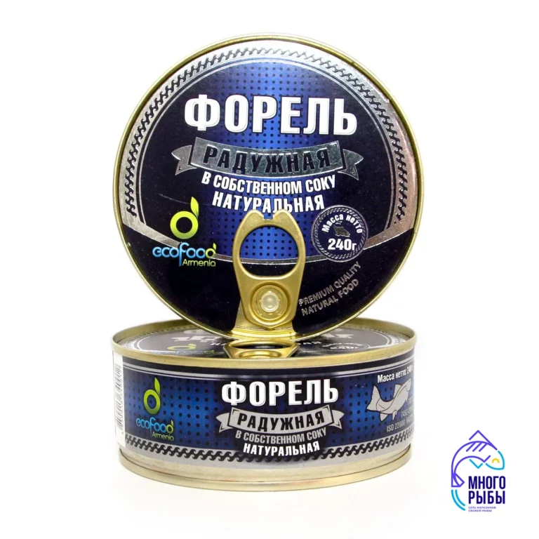 Натуральная радужная форель в собственном соку