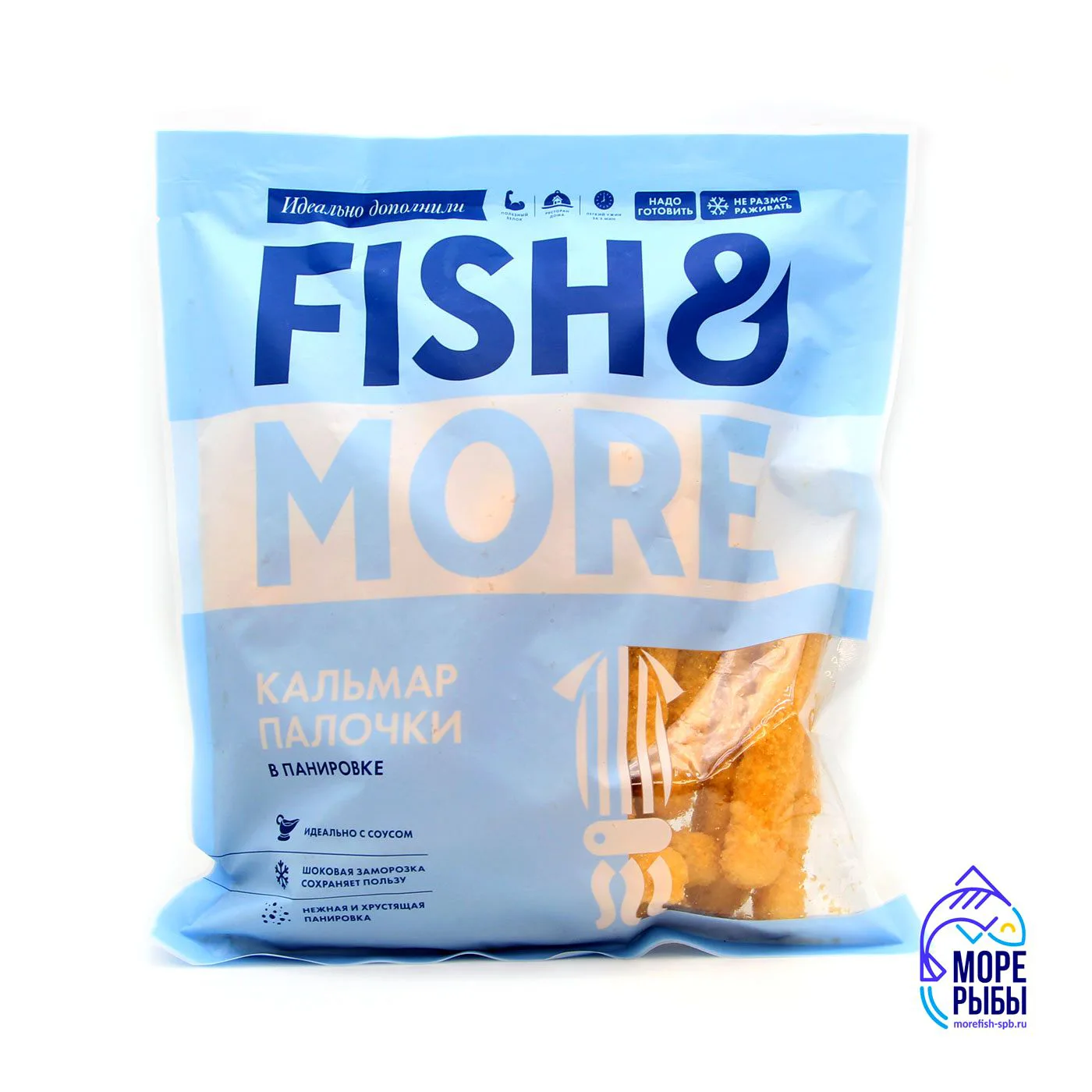 Кальмар палочки в панировке Fish&More 500 гр, свежемороженые купить в СПб