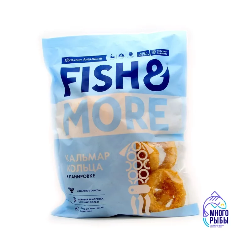 Кальмар кольца в панировке Fish&More 500 гр