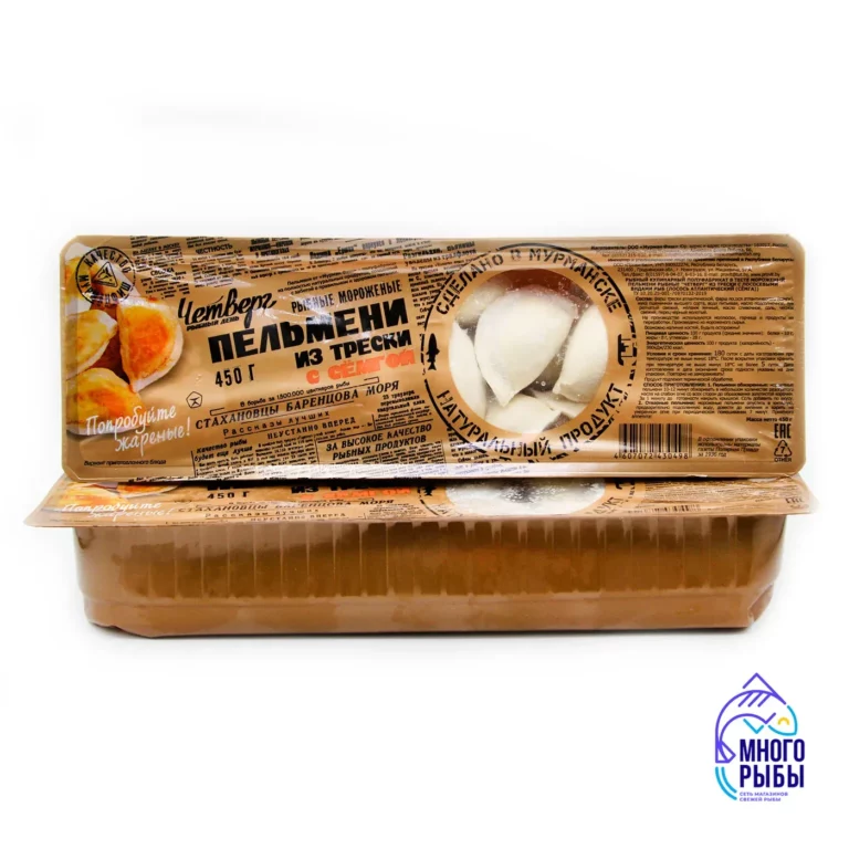 Пельмени из трески с семгой Четверг 450 гр