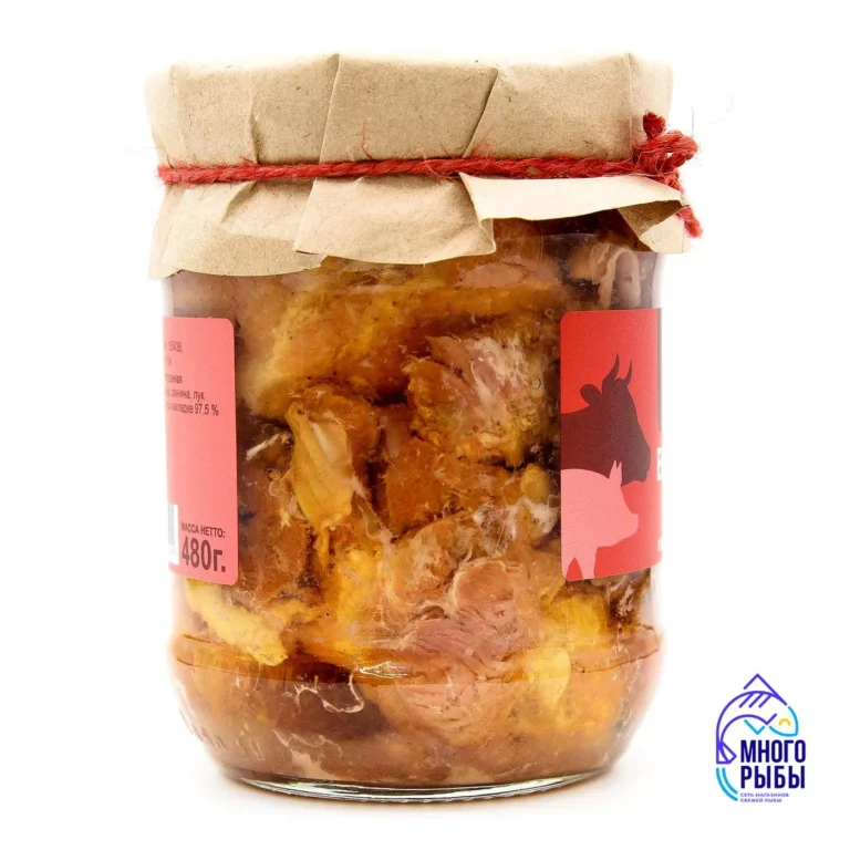 Тушенка из говядины и свинины Beef & Pork Stew "Моя глубинка"