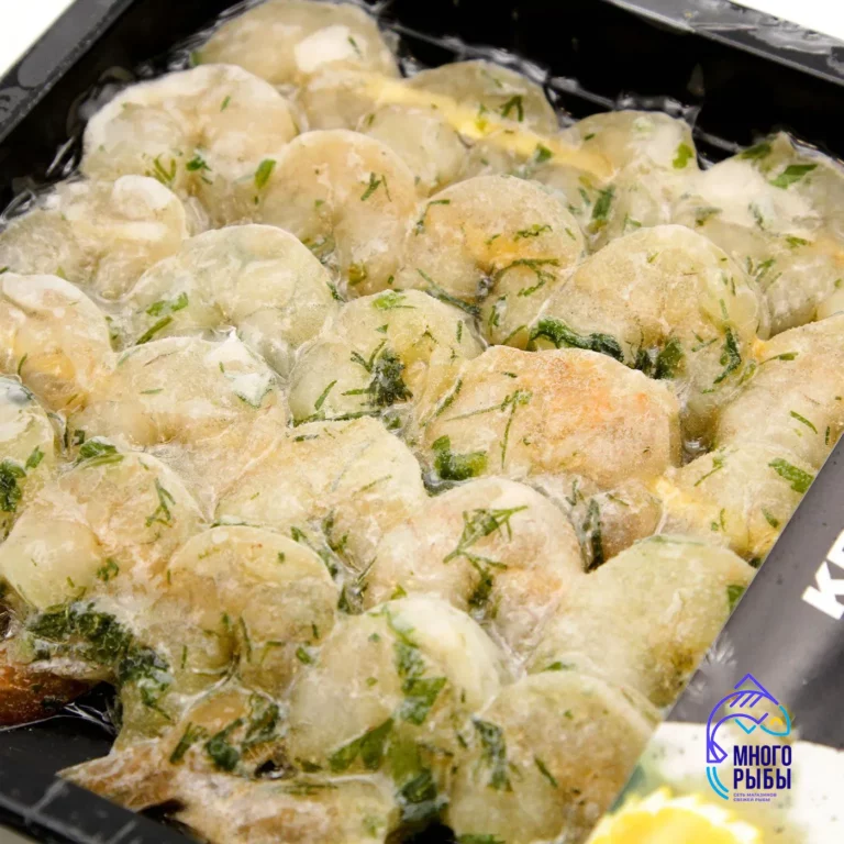 Креветки на шпажке для жарки нежные сливочные