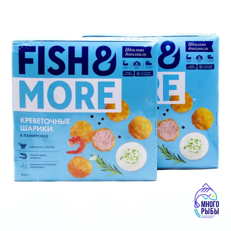 Замороженные шарики из мяса креветок в панировке Fish&More