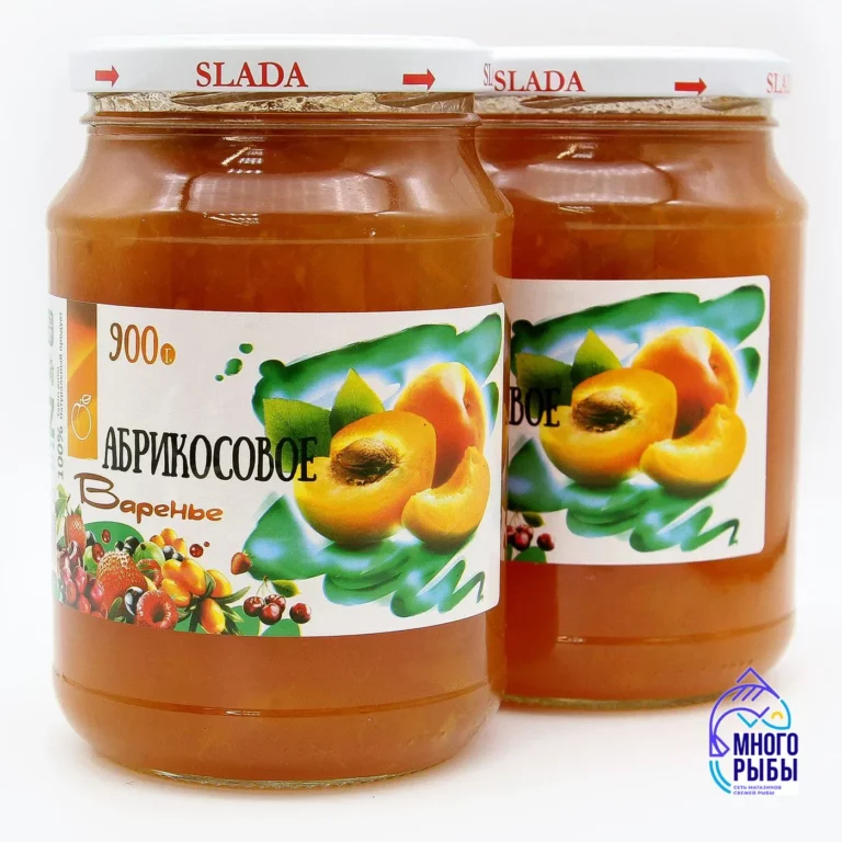 Натуральное абрикосовое варенье Slada