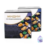Мидии на створке раковины Premium Mussels 1 кг замороженные