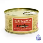 Натуральные печень и икра минтая