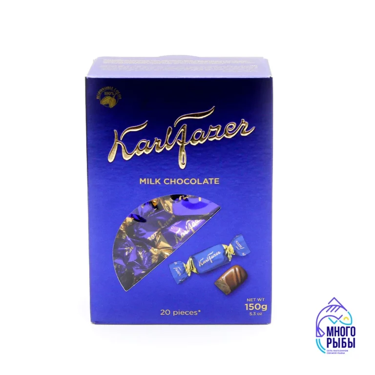 Конфеты из молочного шоколада Karl Fazer 150 гр (Финляндия) — изображение 2