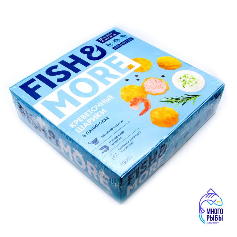 Креветочные шарики в панировке Fish&More 1 кг, сыромороженые