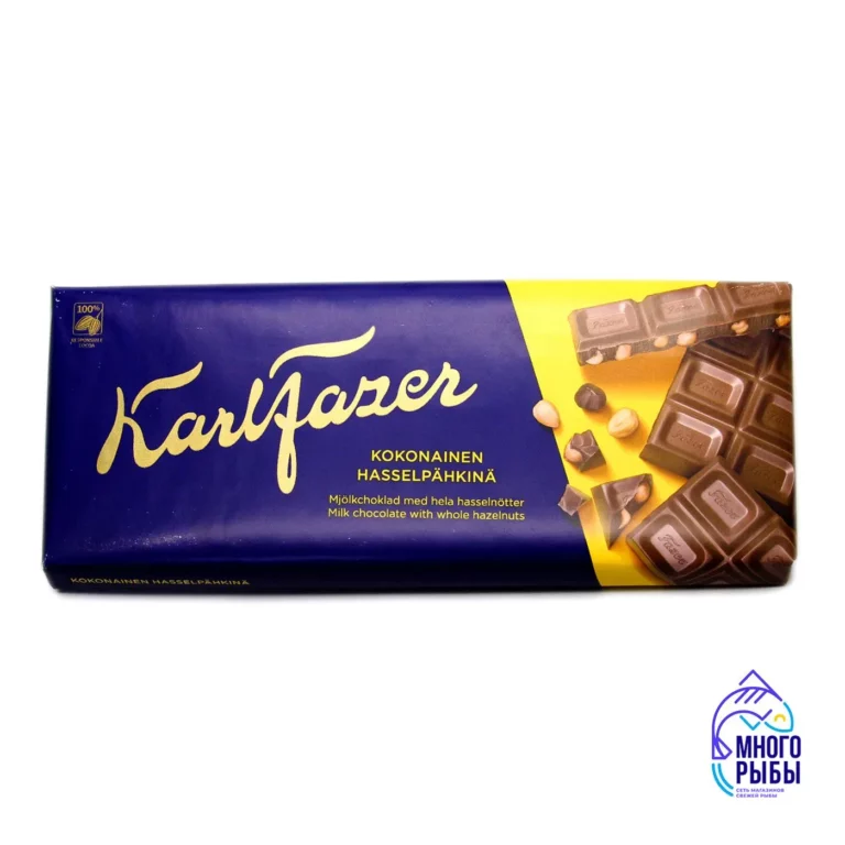 Шоколад молочный с лесным орехом Karl Fazer 200 гр (Финляндия) — изображение 2