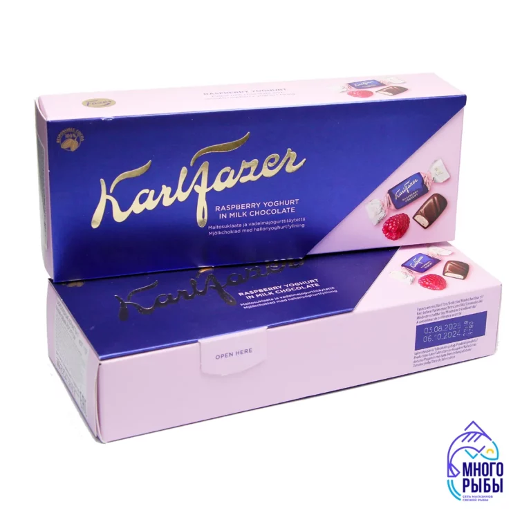 Шоколадные конфеты с малиновым йогуртом Karl Fazer