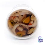 Коктейль из морепродуктов  креветками в рассоле