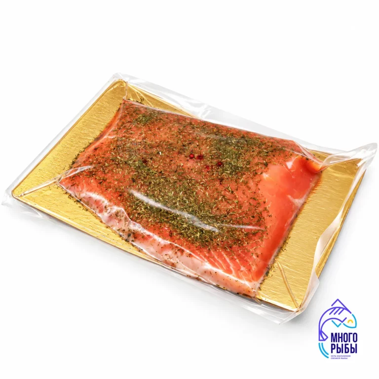 Форель филе слабосоленое с укропом кусок, вакуумная упаковка, весовое (кг)