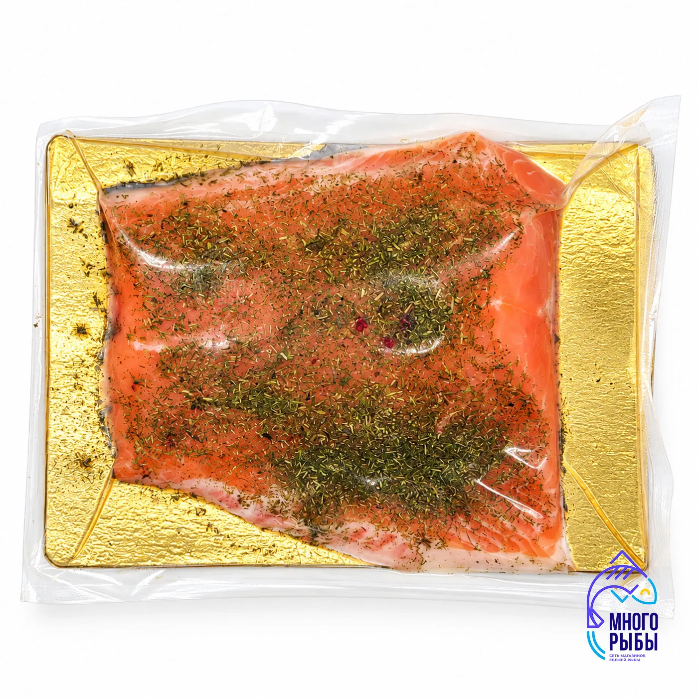 Форель филе слабосоленое с укропом кусок, вакуумная упаковка, весовое (кг)