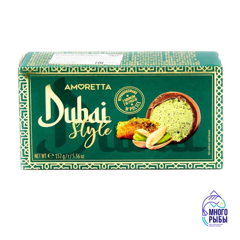 Конфеты Amoretta с хрустящим катаифи и фисташковой пастой Dubai Style 152гр (Польша)