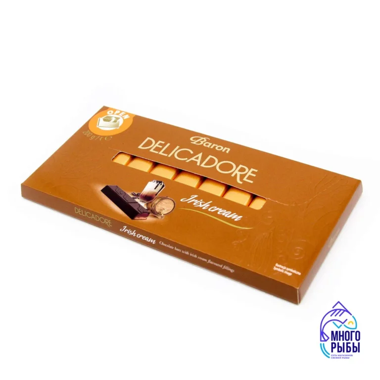 Шоколад темный Delicadore Irish Cream с начинкой со вкусом ликера 200 гр (Польша) — изображение 2