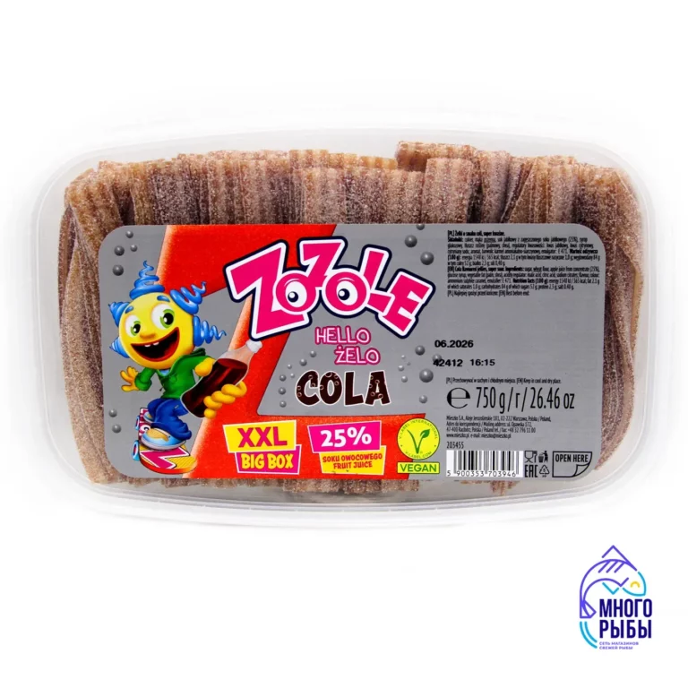 Конфеты Zozole Cola желейные со вкусом колы, суперкислые 750 гр (Польша)