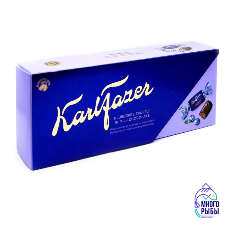 Конфеты шоколадные с черничным трюфелем Karl Fazer 270 гр (Финляндия) — изображение 2