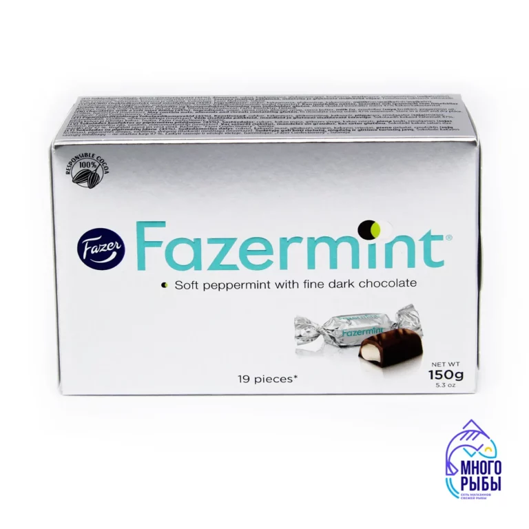 Конфеты шоколадные Fazermint с мятной начинкой Fazer 150 гр (Финляндия) — изображение 2