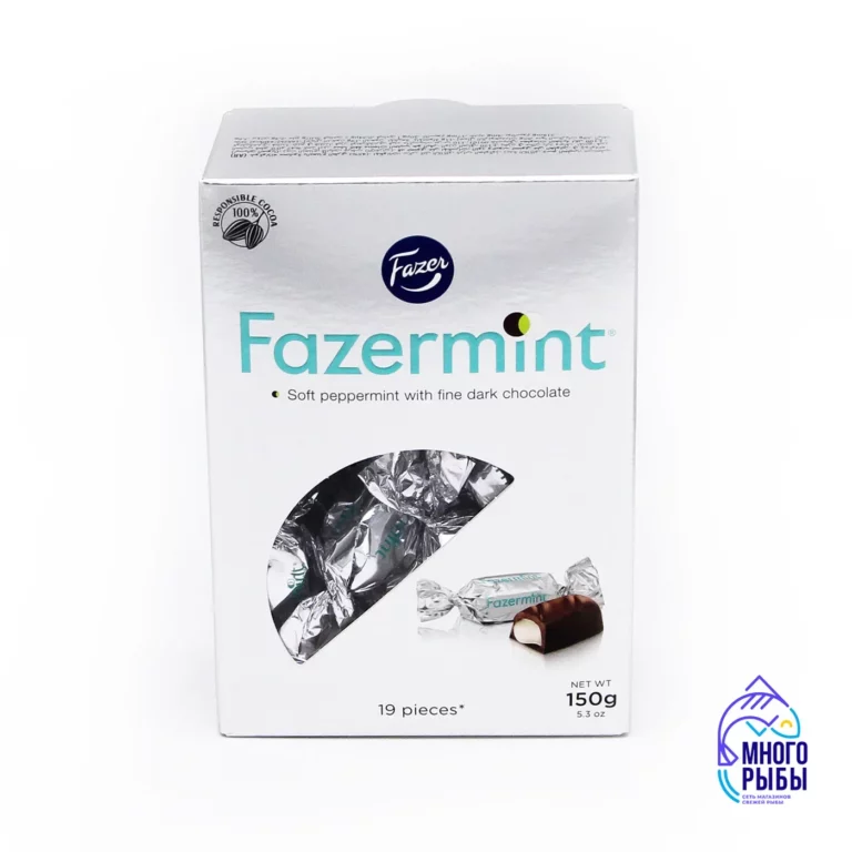 Конфеты шоколадные Fazermint с мятной начинкой Fazer 150 гр (Финляндия)