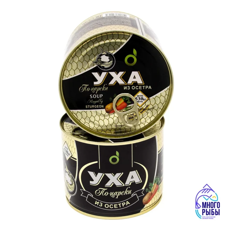 Уха по-царски из осетра, кусок Уха из осетра по-царски Ecofood 530 гр