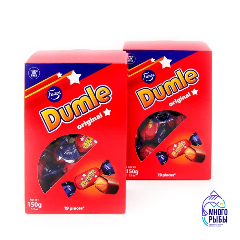 Конфеты Dumle мягким ирисом в молочном шоколаде Fazer 150 гр (Финляндия)