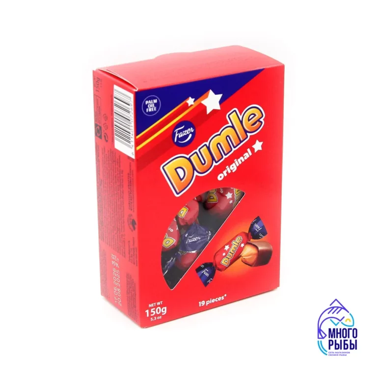 Конфеты Dumle мягким ирисом в молочном шоколаде Fazer 150 гр (Финляндия)