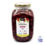 Оливки крупные Каламата с косточкой в рассоле EcoGreece 2 кг, 3 л стеклянная банка