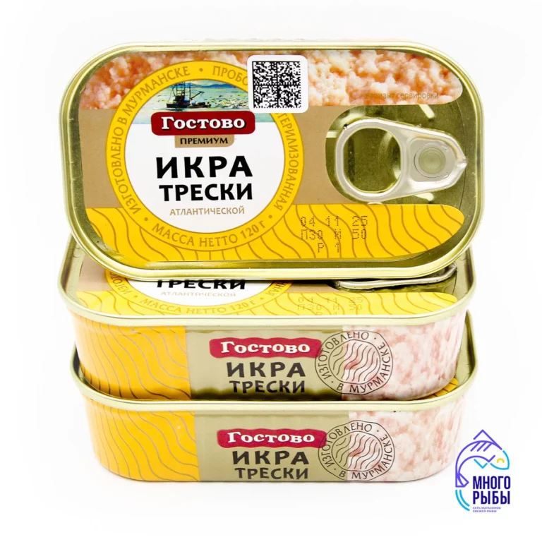 Икра трески Гостово ГОСТ 120 гр
