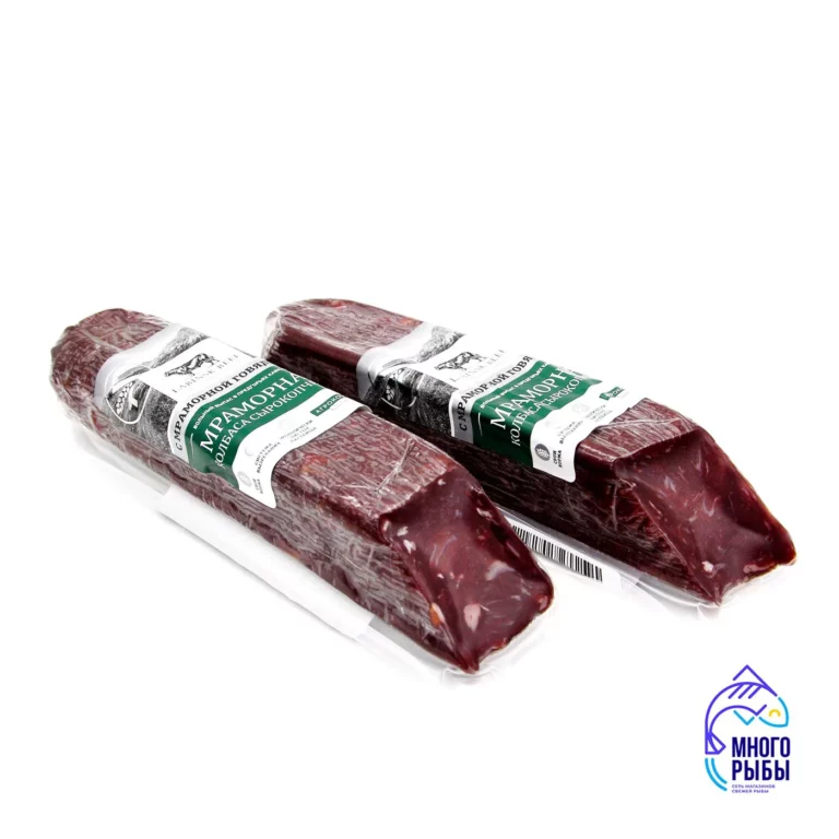Колбаса Мраморная сырокопченая Labinsk beef 200 гр, вакуумная упаковка