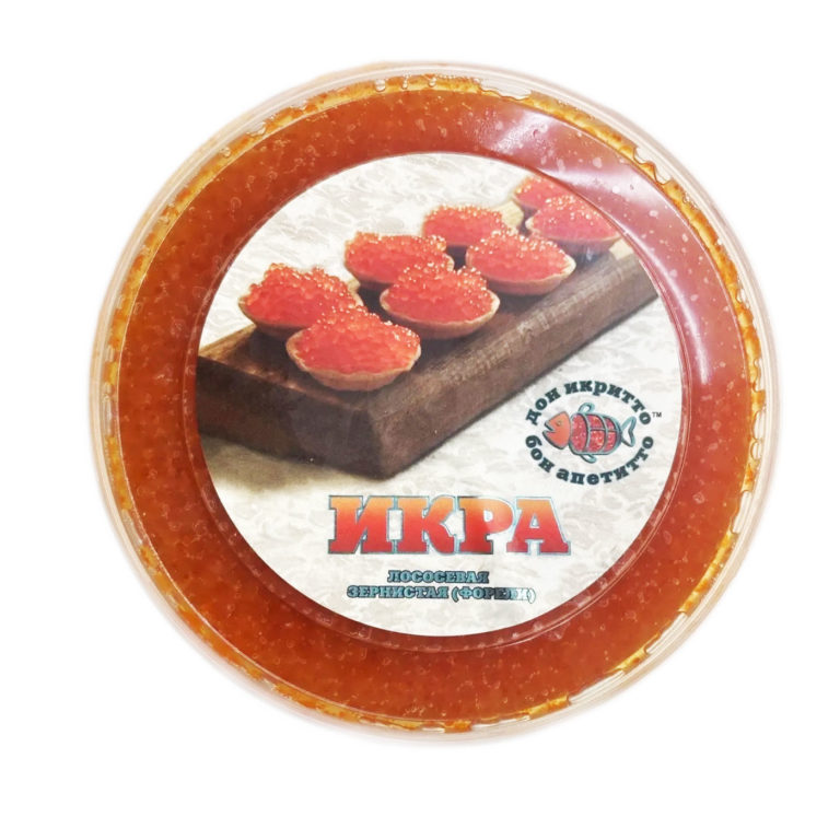 Икра форели 250 гр пластиковая банка