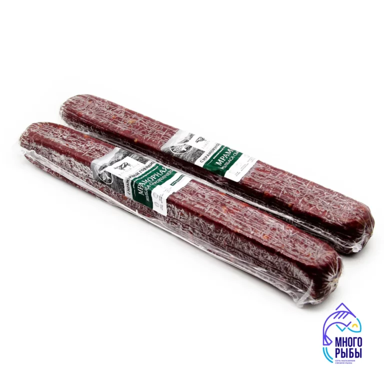 Колбаса Мраморная сырокопченая Labinsk beef 400 гр, вакуумная упаковка