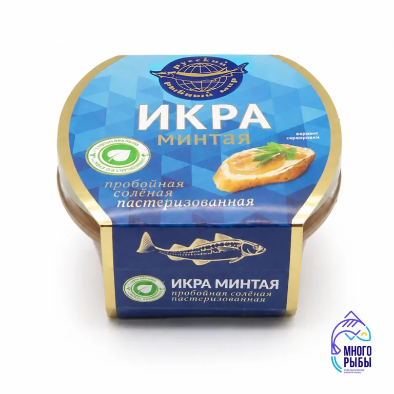 Икра минтая Русский рыбный мир 100 гр стеклянная банка