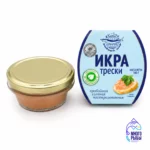 Икра трески Русский рыбный мир 100 гр стеклянная банка — изображение 2
