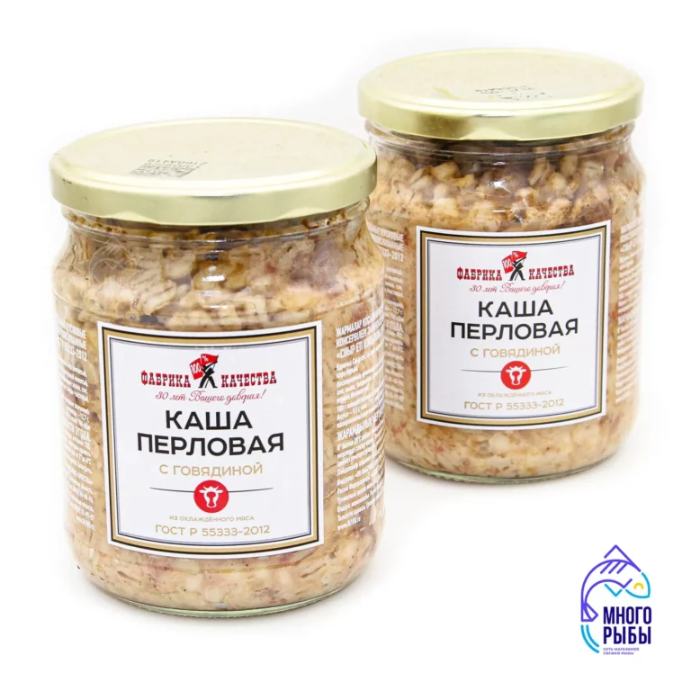 Перловая каша с мясом говядины Каша перловая с говядиной Фабрика качества ГОСТ 500 г