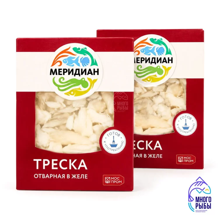 Треская отварная в желе Меридиан 200 гр